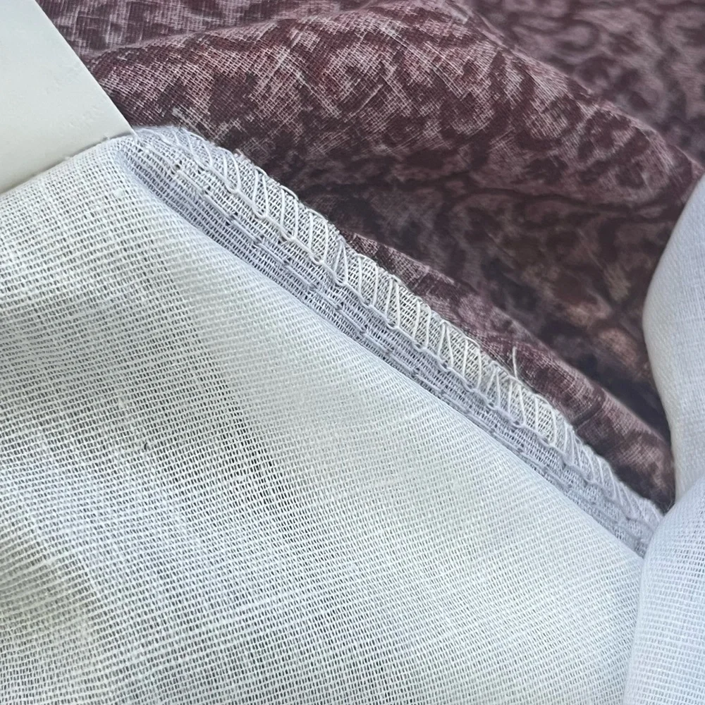 Red Print queen size Bedskirt/ Firm price